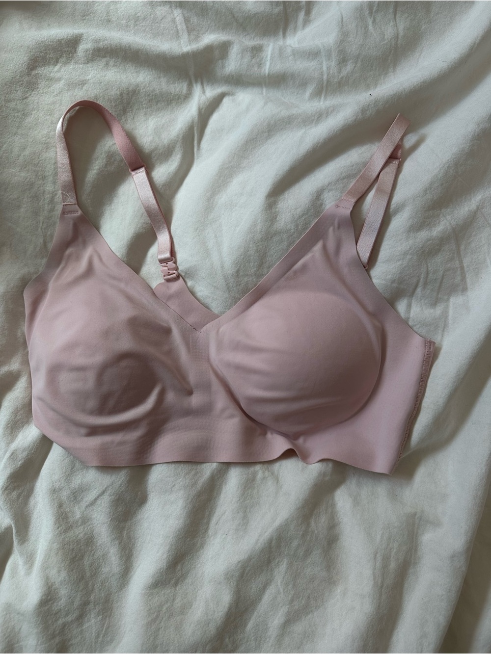 True & Co. Light Pink Seamless Wireless Bra